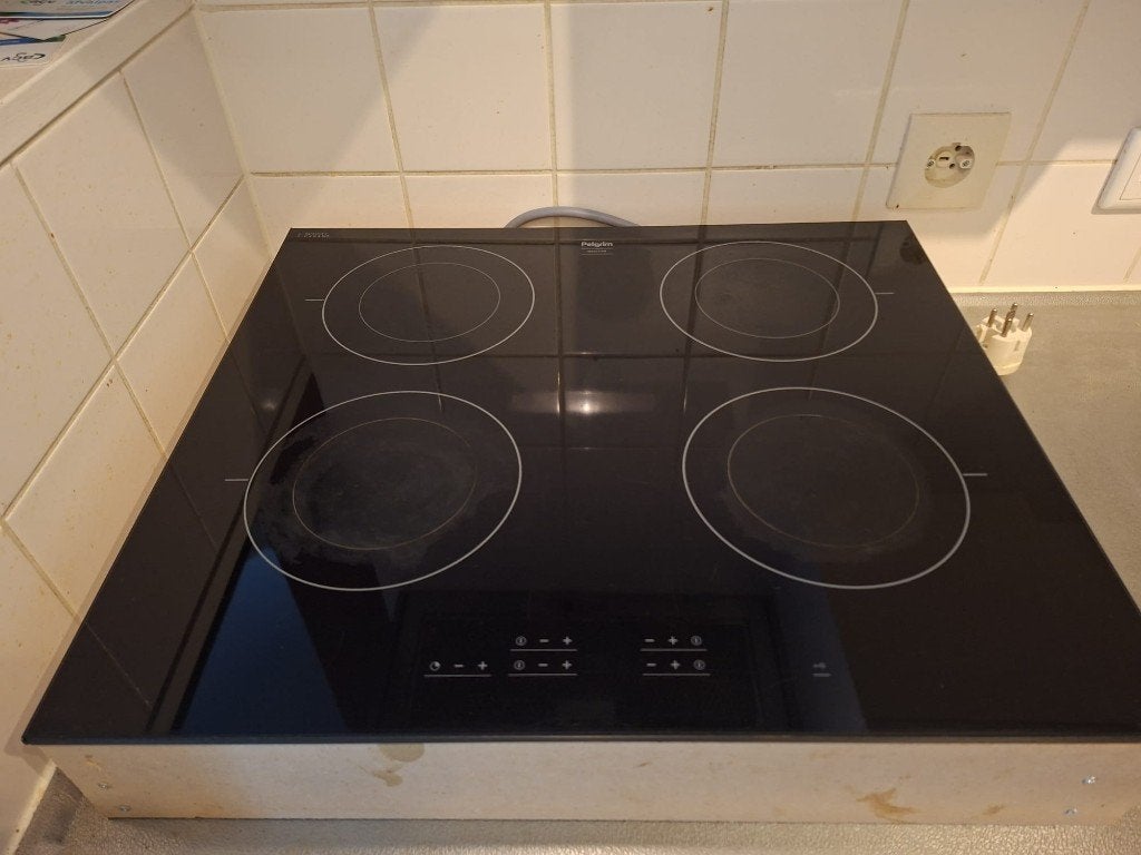 Inductiekookplaat 4 kookzones - Pelgrim, Ophalen, 4 kookzones, Zo goed als nieuw, Inbouw