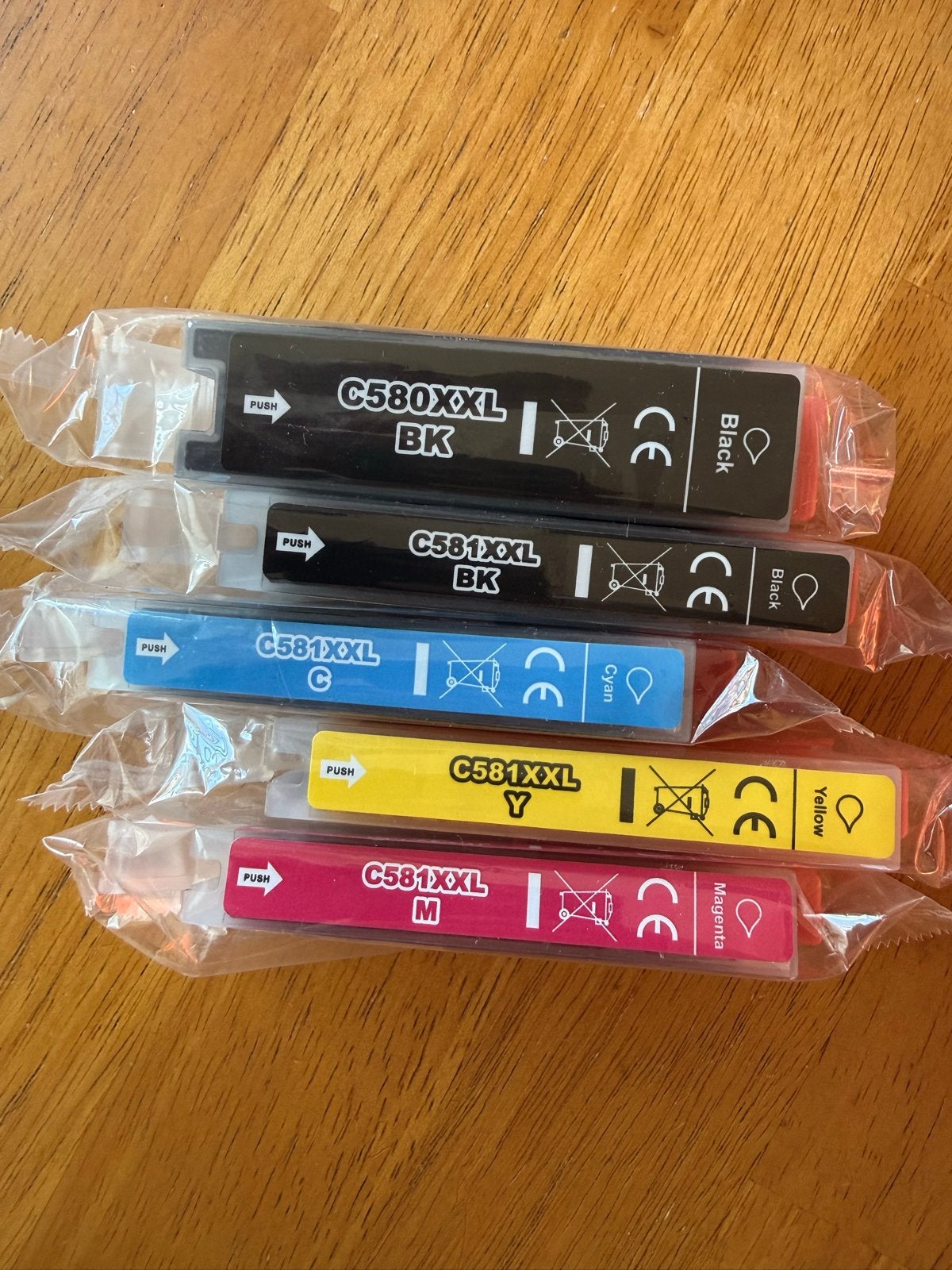 Canon C580XXL/C581XXL Inktpatronen (5 stuks), Ophalen of Verzenden, Nieuw, Cartridge