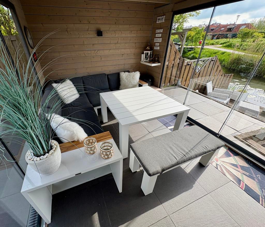 Garden Impression loungeset met eettafel en bank, Ophalen, Zo goed als nieuw, Loungeset, 7 zitplaatsen