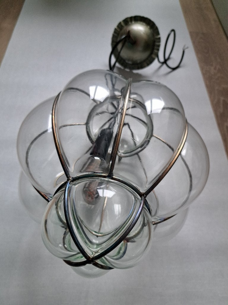 Venetiaanse oude hanglamp, Ophalen, Gebruikt, Glas