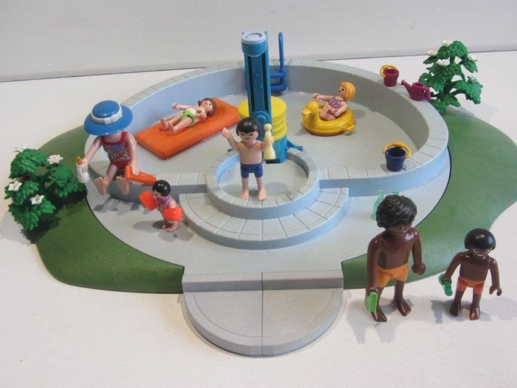 Playmobil zwembad 3205  zwem vakantie (iets verkleurd), Ophalen of Verzenden, Gebruikt, Losse onderdelen, Overige typen