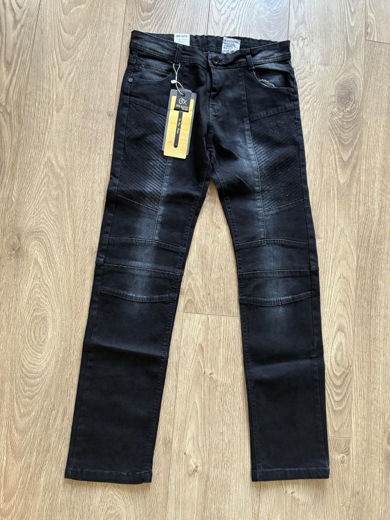 OX-King Denim zwarte jeans maat 170/176 nieuw, Kinderen en Baby's, Kinderkleding | Maat 170, Broek, Ox-King, Nieuw, Ophalen of Verzenden