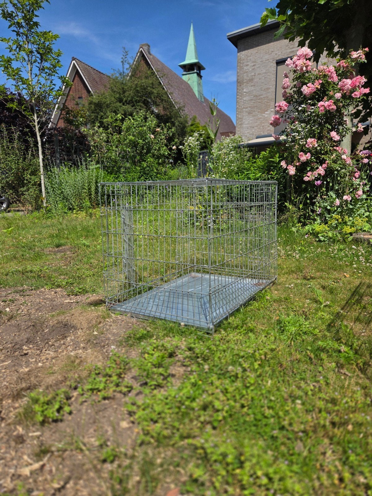 Hondenbench m/l, Dieren en Toebehoren, Ophalen, Gebruikt
