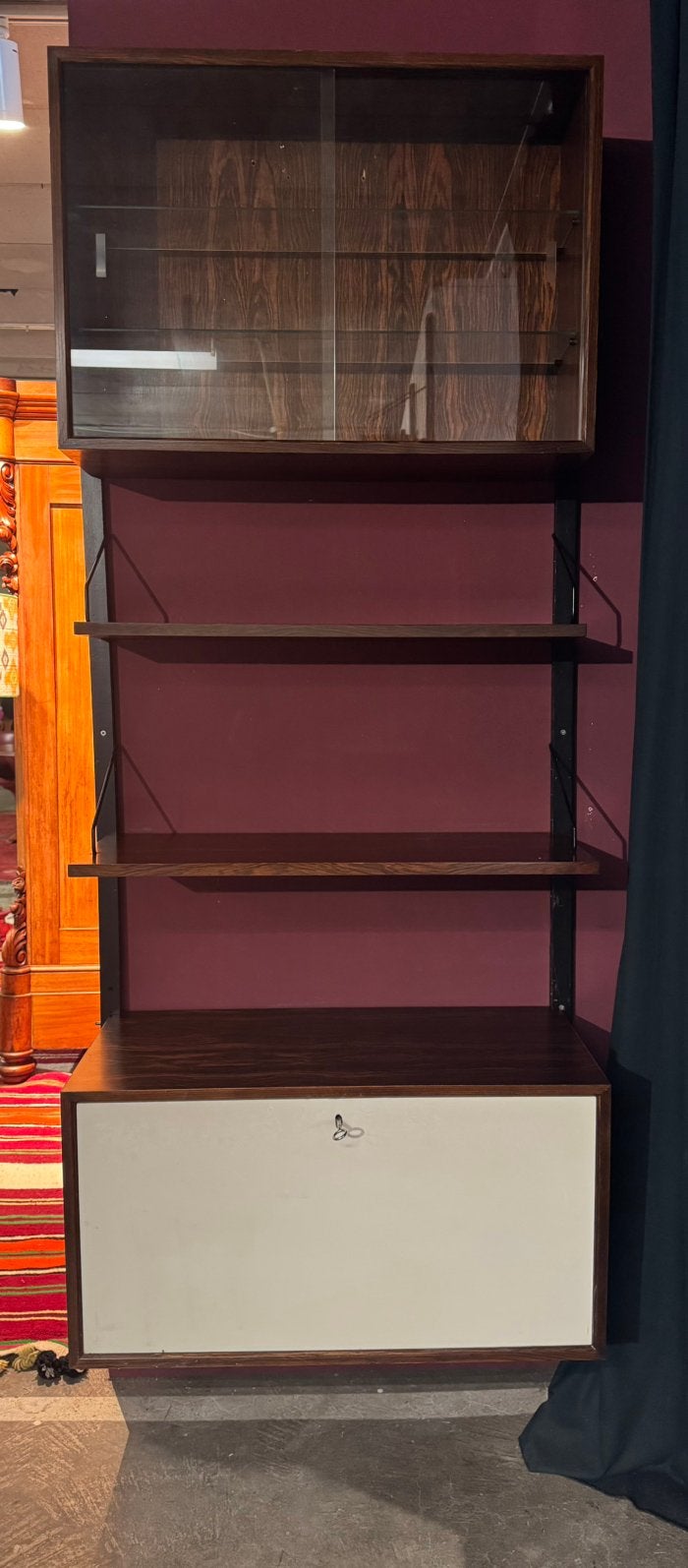 Poul Cadovius by Royal System vintage modulair wandsystemen, Gebruikt, Ophalen of Verzenden, Minder dan 150 cm, 150 tot 200 cm