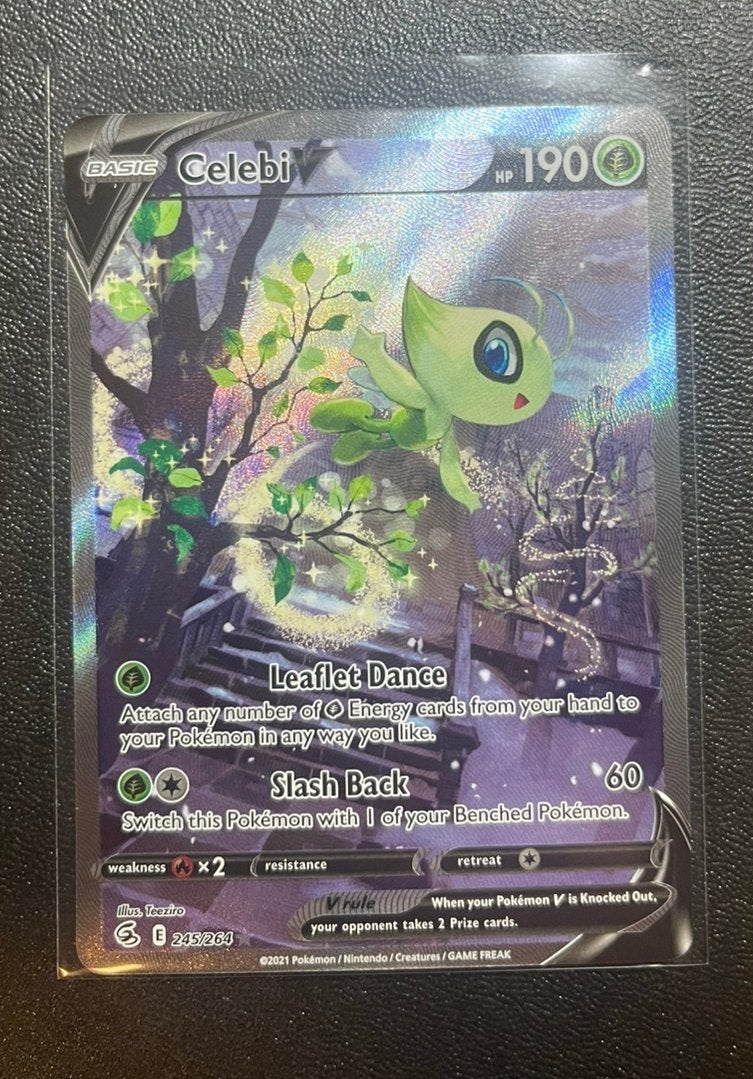 Celebi V alt art - Pokemon kaarten, Ophalen of Verzenden, Nieuw, Losse kaart, Foil