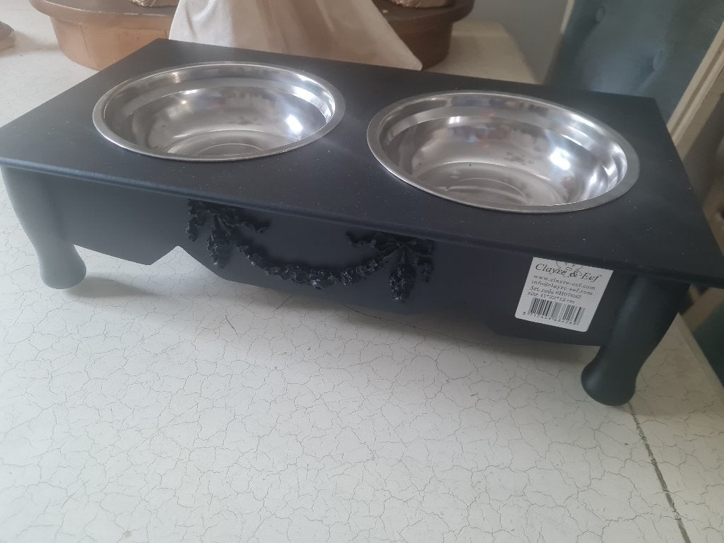 Nieuwe eetbakken voor hond of kat Clayre & Eef, Dieren en Toebehoren, Heikant 21 Kaatsheuvel, Belle Vieille Brocante, Nieuw, Ophalen of Verzenden
