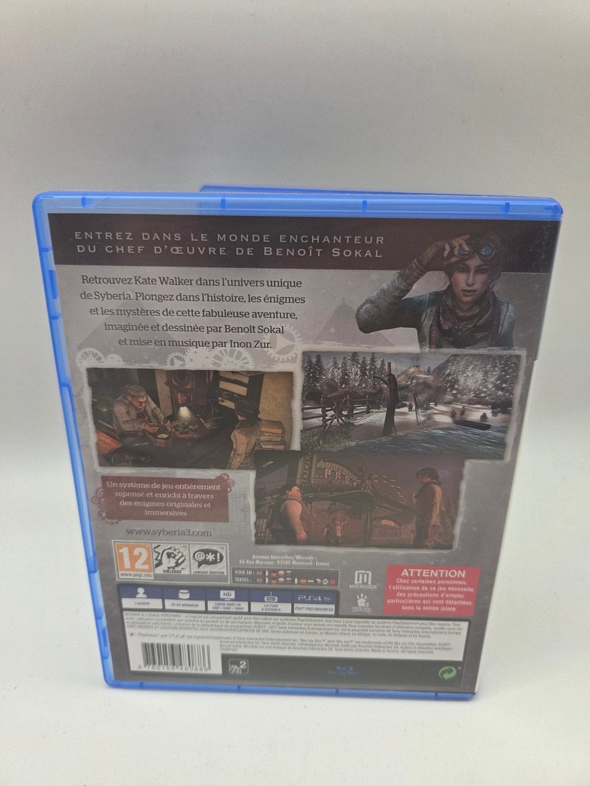 Syberia 3 Limited Edition PS4, Microids, Ophalen of Verzenden, Zo goed als nieuw, Contact@microids.com