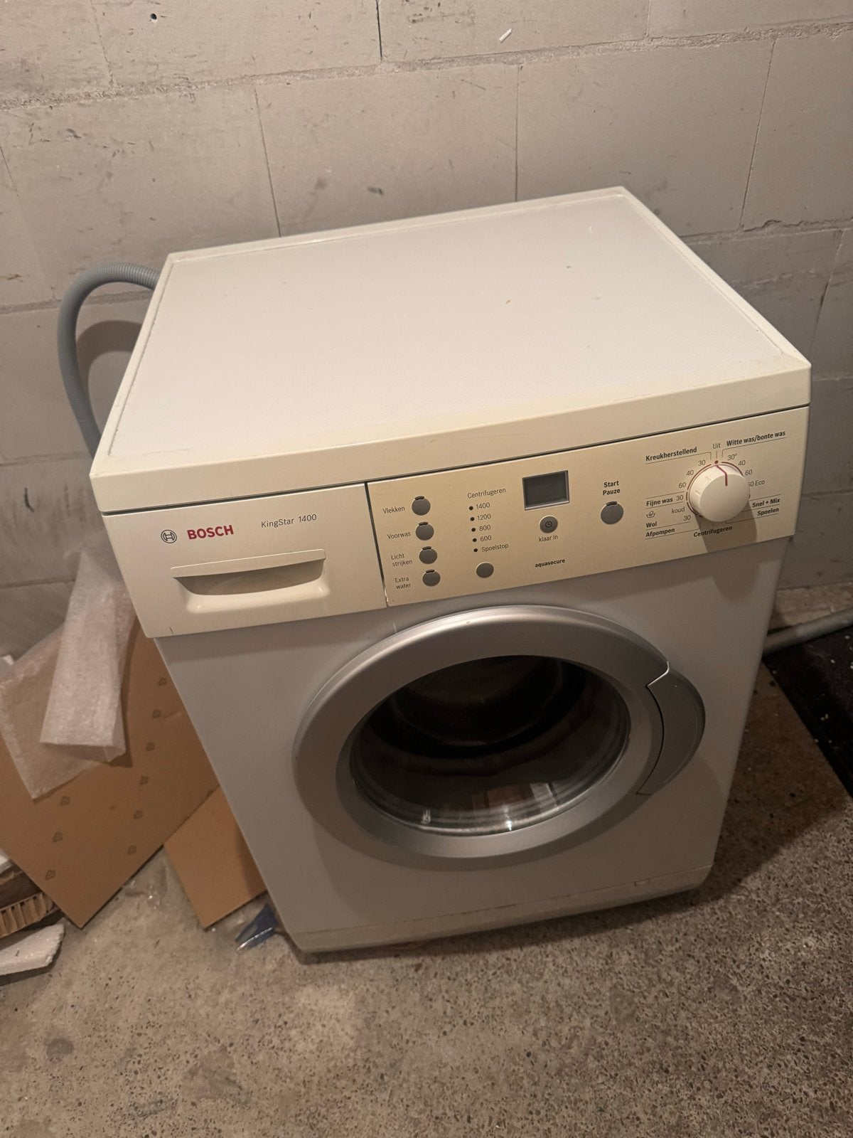 Bosch Kingstar 1400 Wasmachine - Betrouwbaar en Efficiënt, Ophalen, Gebruikt, Voorlader, 85 tot 90 cm