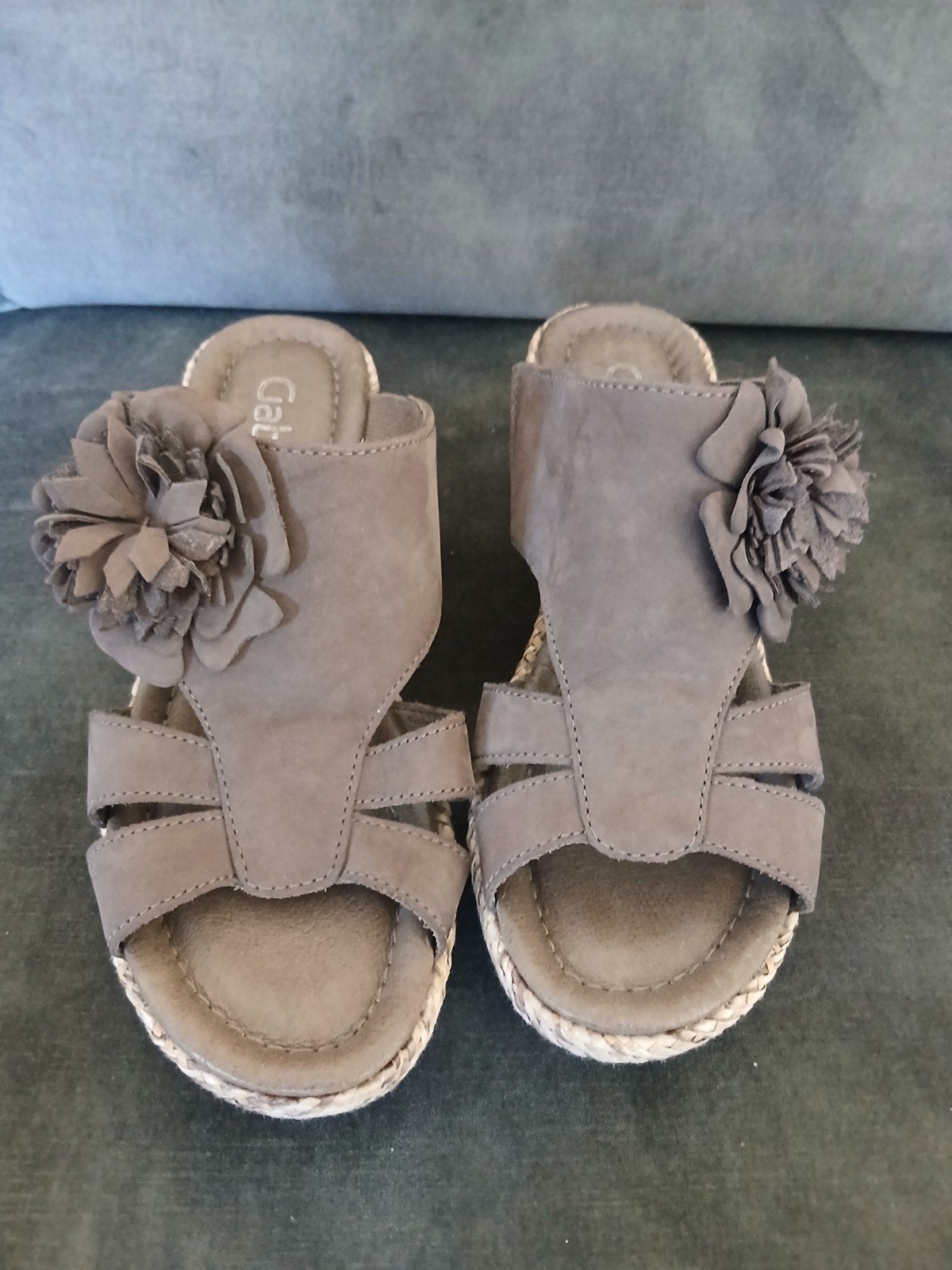 Gabor Damesschoenen. Maat 4,5, Gabor, Grijs, Gedragen, Sandalen of Muiltjes