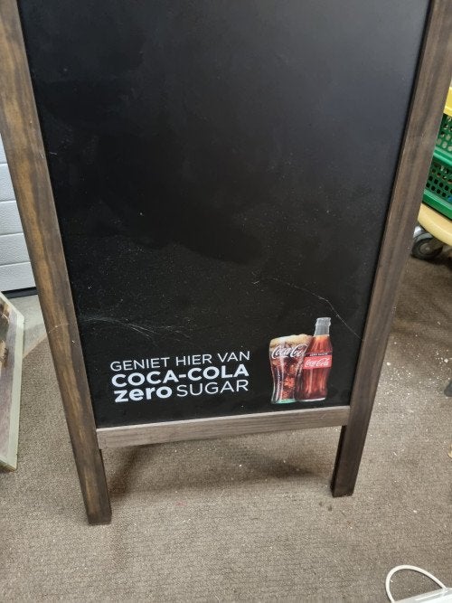 stoepbord krijtbord coca cola nieuw groot, Ophalen of Verzenden, 'T Olde Gre-j, Info@toldegrej.nl, Endepoelstraat 20f Didam