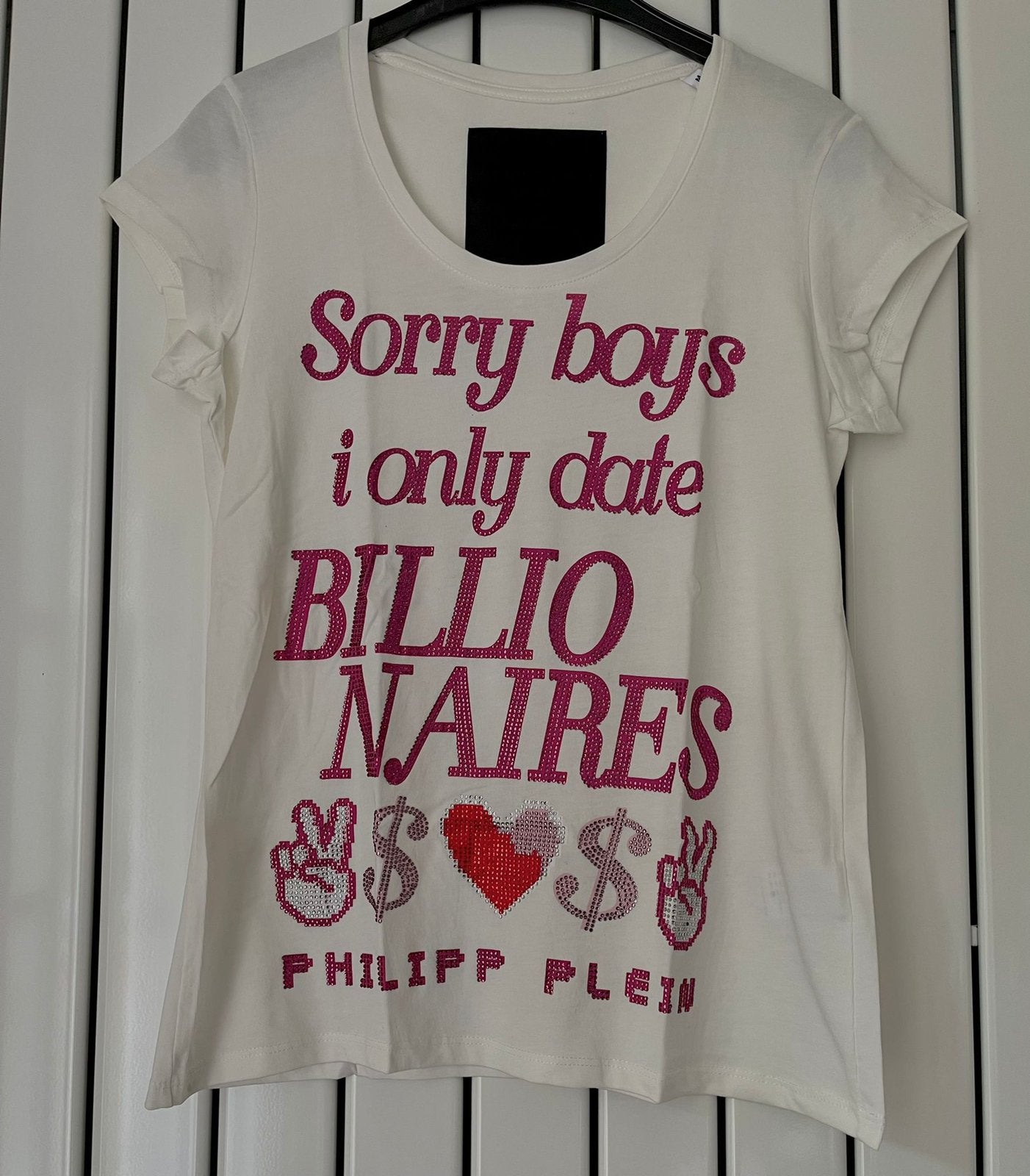 100% Origineel • Philipp Plein • T-Shirt “Billionairs” - M, Ophalen of Verzenden, Nieuw, Maat 38/40 (M)