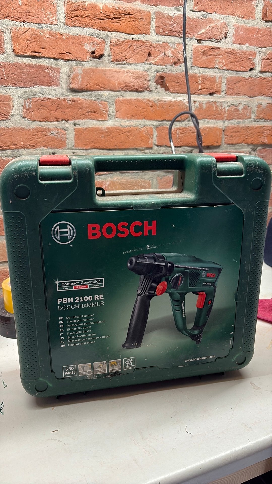 Bosch boorhamer PBH2100 RE DEFECT, Doe-het-zelf en Verbouw, Gereedschap | Boormachines, Ophalen, Gebruikt, Boor- en/of Breekhamer