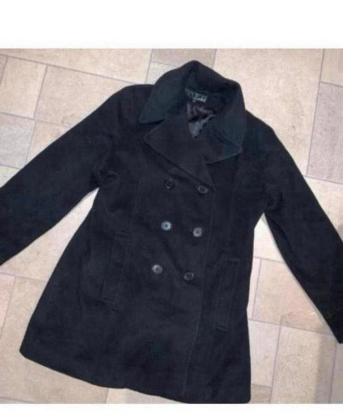 H&M Kasjmier/wol winterjas maat 40, Ophalen of Verzenden, Gedragen, Maat 38/40 (M), Zwart