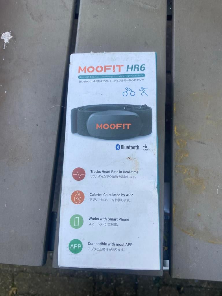 MOOFIT HR6 Hartslagmeter Borstband - Bluetooth & ANT+, Ophalen of Verzenden, Nieuw, Overige merken, Met borstriem