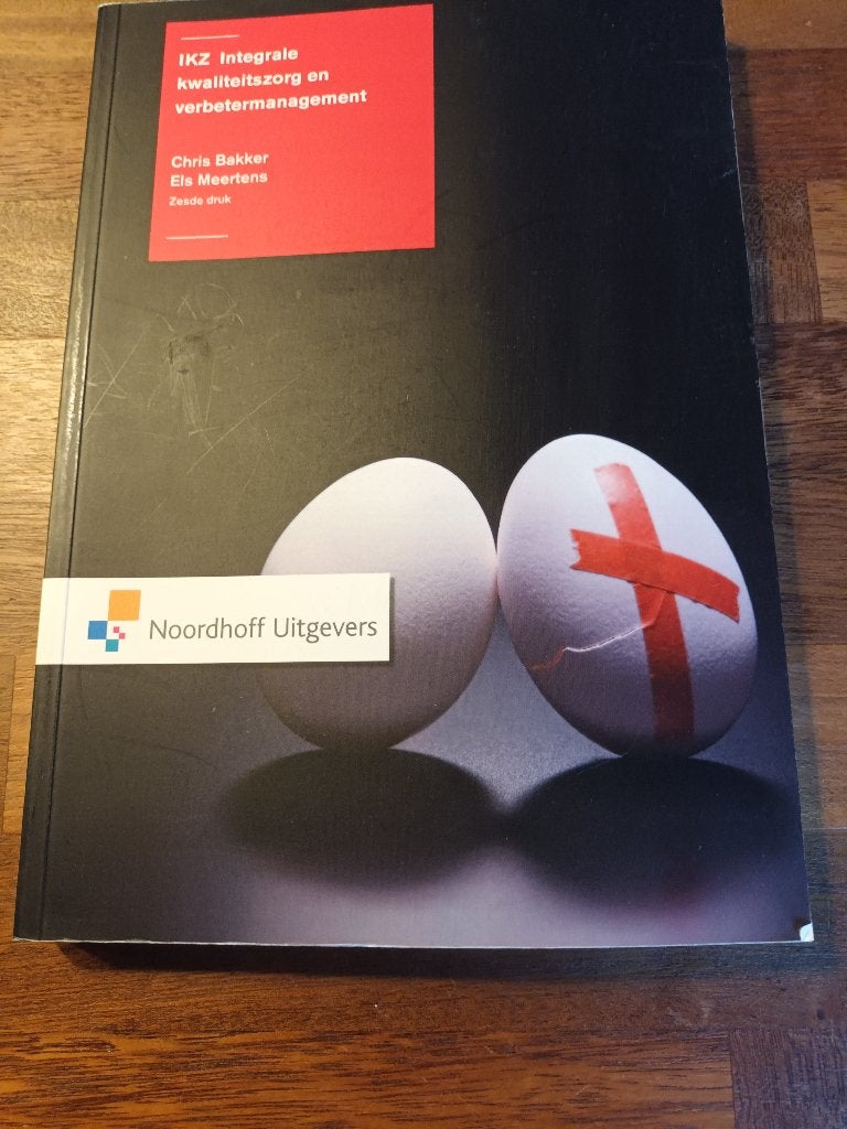 studieboek ikz integrale kwaliteitszorg en verbetermanagemen, Zo goed als nieuw, Noordhoff Uitgevers, Beta, HBO