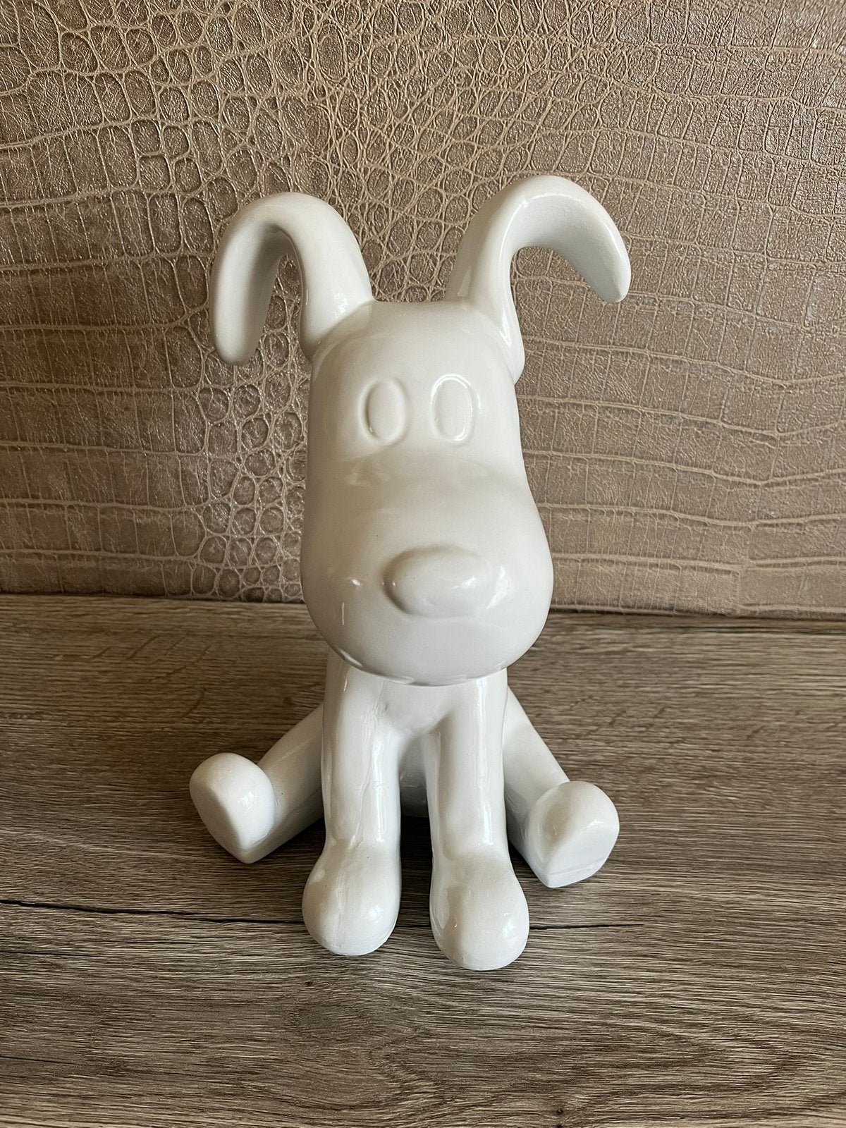 hondje (wit) 28hoog 20breed/Nieuw!, Ophalen of Verzenden, Nieuw, Dier