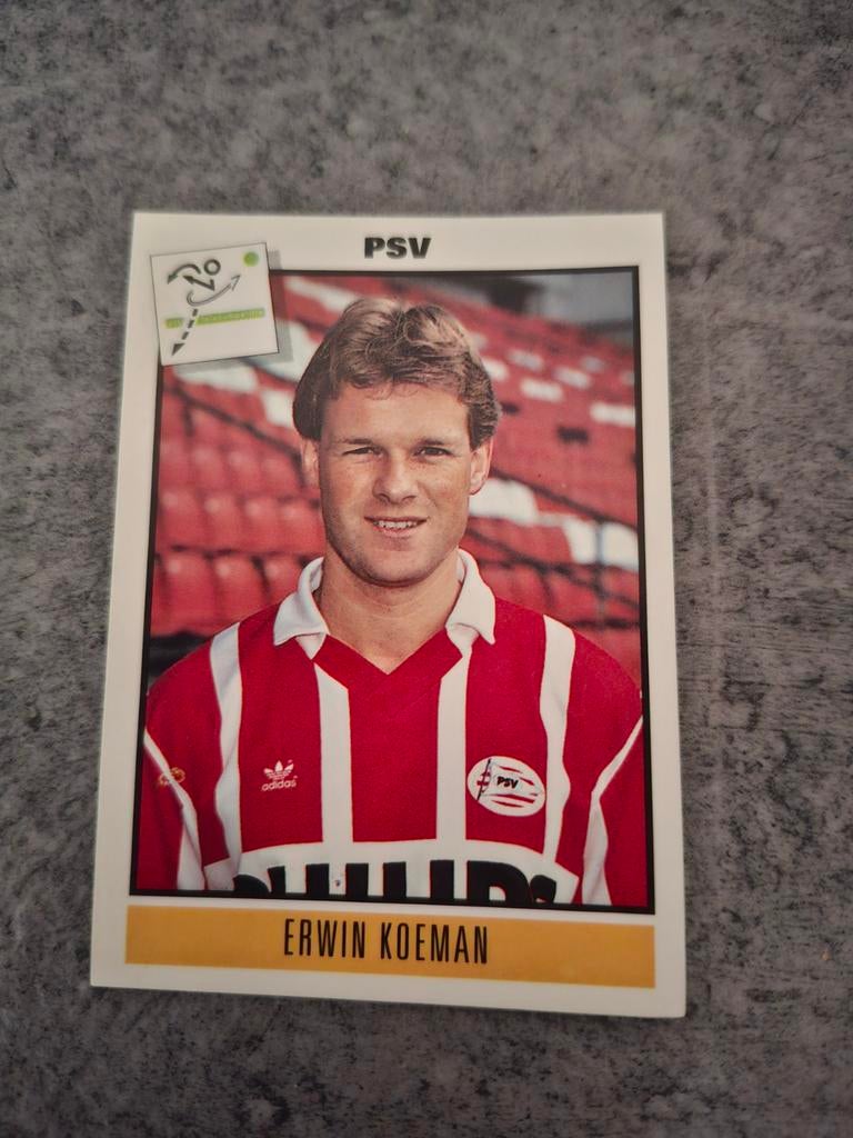 Panini sticker Voetbal 94. Speler Erwin Koeman PSV., Verzenden, Zo goed als nieuw, Sticker