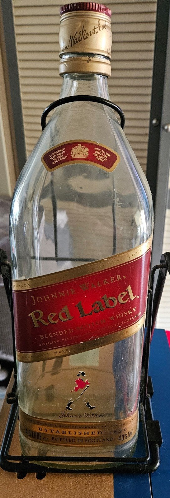 Johnnie Walker Red Label 4,5-liter  kantelfles, Ophalen, Gebruikt, Overige typen