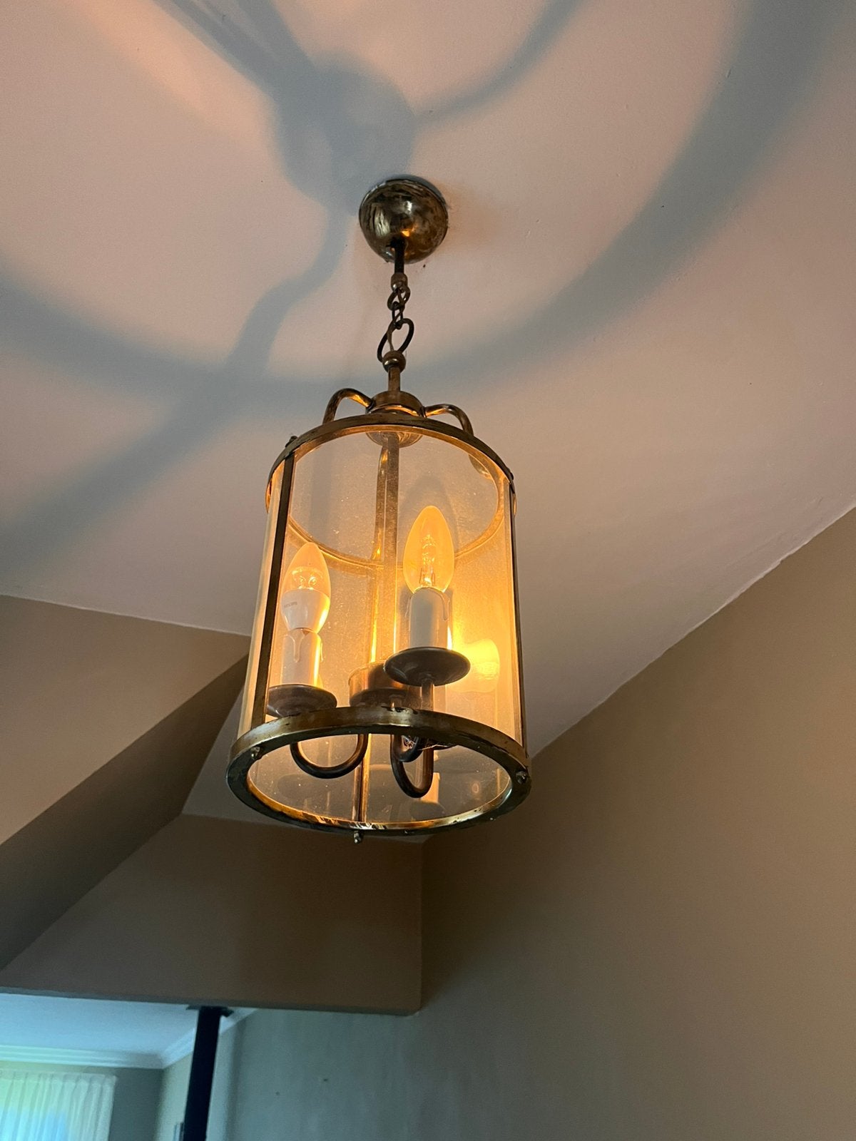 Klassieke lantaarnlamp, Ophalen, Gebruikt, Metaal, E14 (klein)