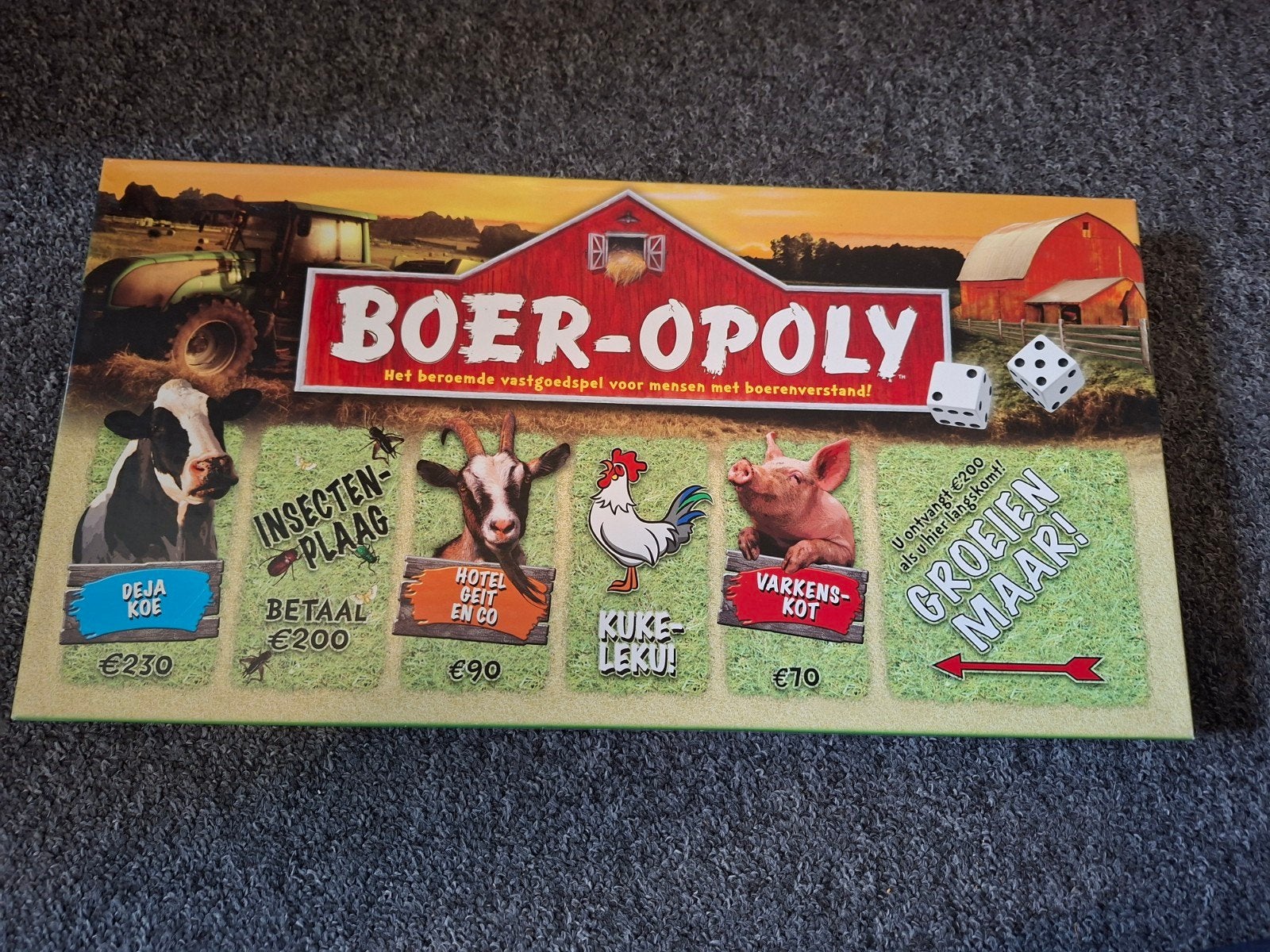 Boer-Opoly Bordspel - monopolie variant, Drie of vier spelers, Ophalen of Verzenden, Zo goed als nieuw, Onbekend