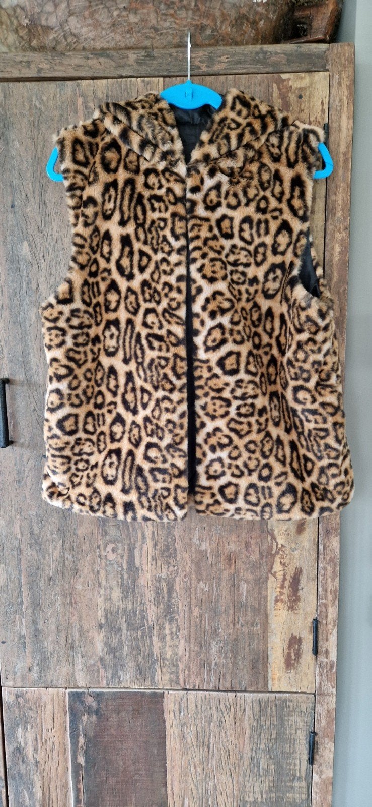 Mooi gilet met panterprint, Kleding | Dames, Bodywarmers, Ophalen of Verzenden, Zo goed als nieuw, Maat 42/44 (L), Bruin
