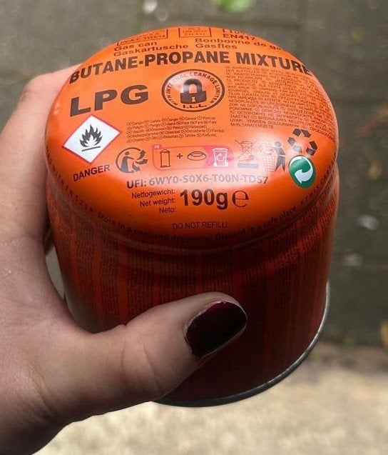 LPG Butaan-Propaan Mengsel Gaspatroon 190g, Ophalen of Verzenden, Nieuw, Overige typen, Overige merken