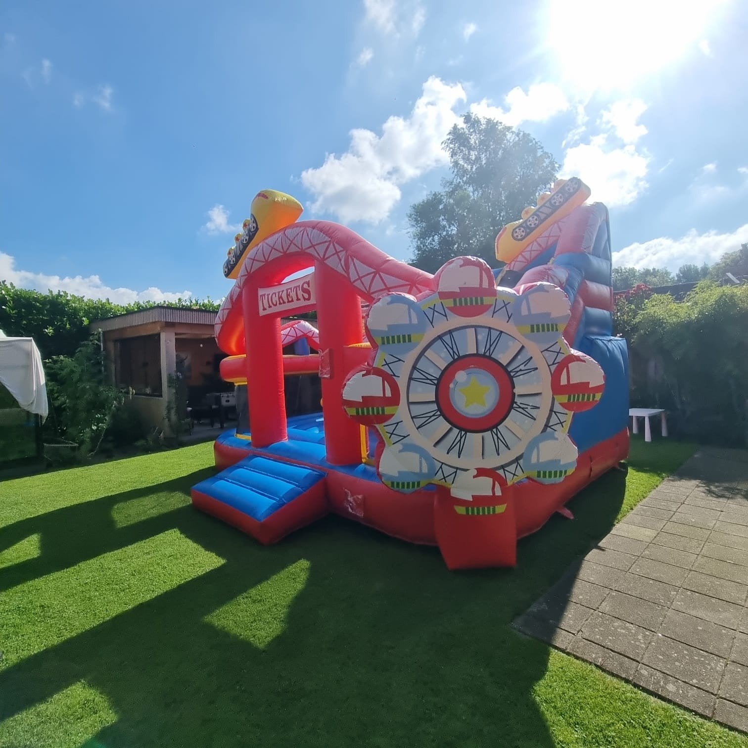 Springkussen 'Rollercoaster' te huur, Ophalen of Verzenden, Zo goed als nieuw, Overige
