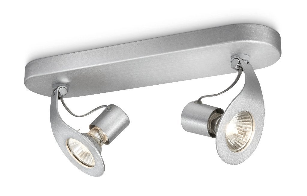 Plafondlamp / Plafondspot PHILIPS myLiving Race Alu -45%!!!, Ophalen of Verzenden, Nieuw, Metaal, GU10