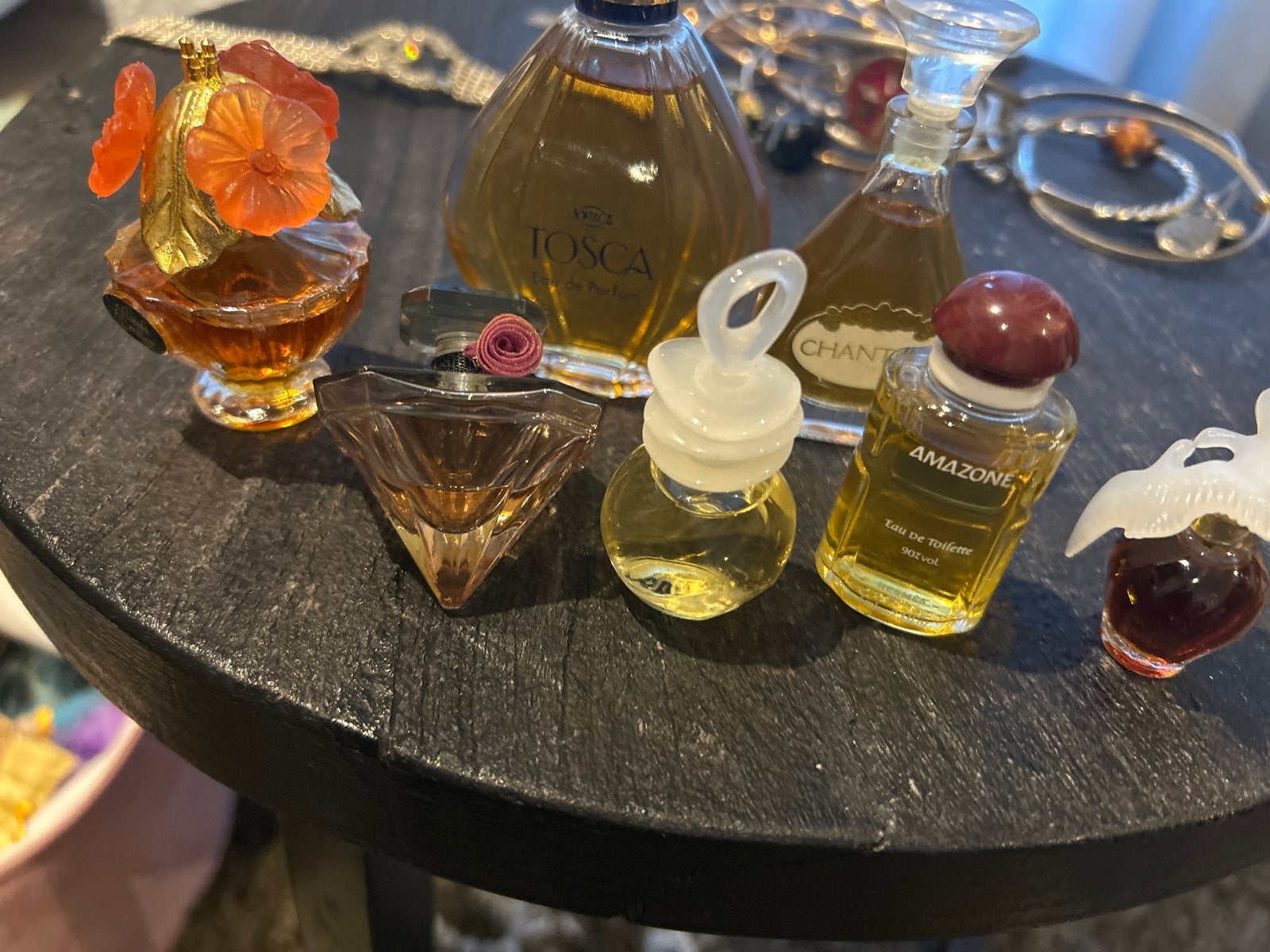 Verzameling van 8 Miniatuur Parfumflesjes, Ophalen of Verzenden, Gebruikt