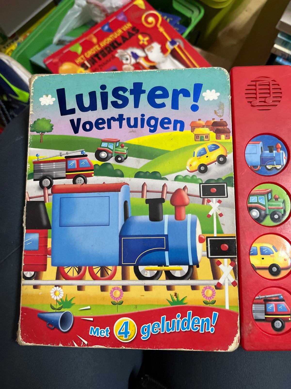 Luister! Voertuigen - Interactief geluidenboek, Ophalen of Verzenden, Gelezen, Uitklap-, Voel- of Ontdekboek, 1 tot 2 jaar