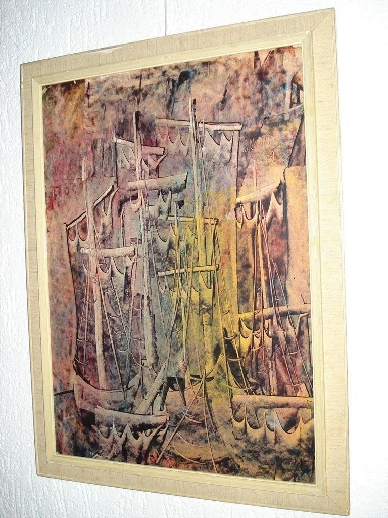 Zalovic Bozidar [Kroatië], 2x olieverf op bord, Ophalen of Verzenden