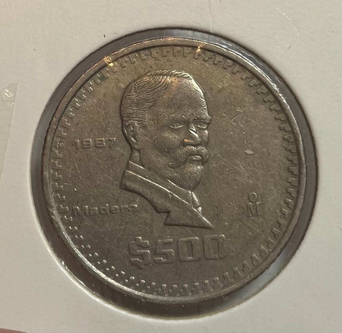 500 pesos Mexico 1987, Postzegels en Munten, Munten | Amerika, Ophalen of Verzenden, Noord-Amerika