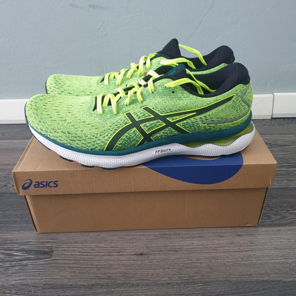 ASICS Gel Nimbus 24 Safety Yellow Black 1011B359-750 mt47, Hardloopschoenen, Nieuw, Ophalen of Verzenden, Hardlopen