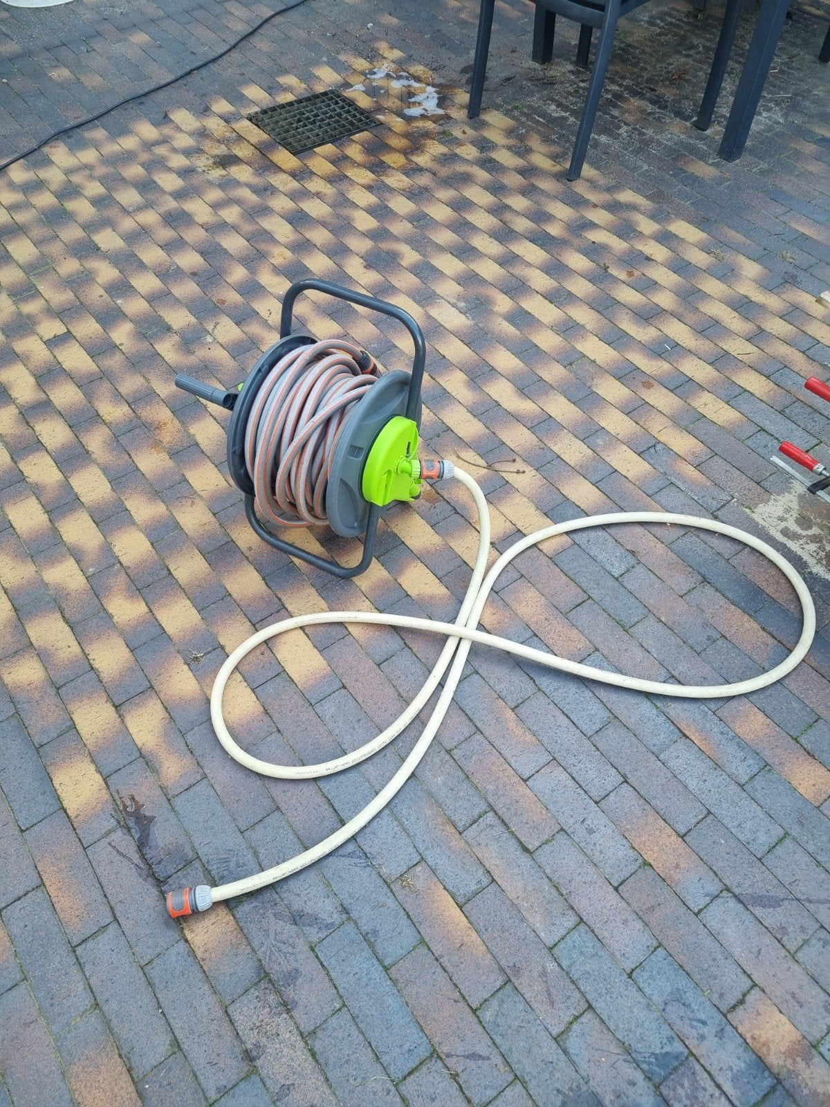 Tuinslang met haspel - Gebruikt, Ophalen, Gebruikt, Tuinslanghaspel