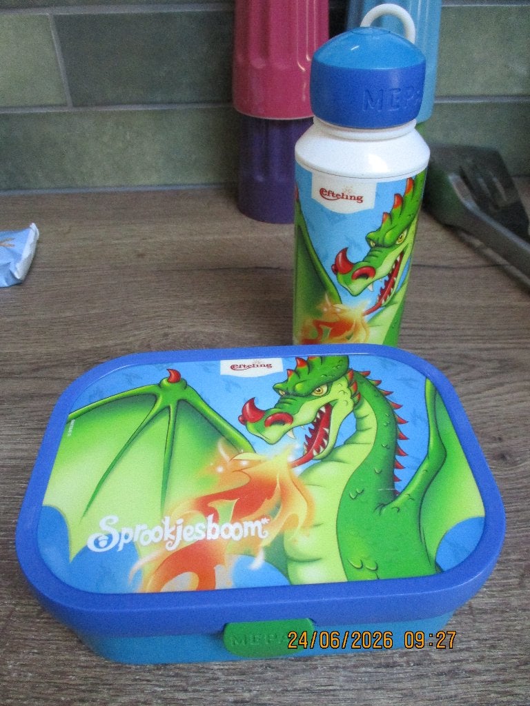 Mepal broodbak + drinkbeker Efteling, Ophalen of Verzenden, Gebruikt