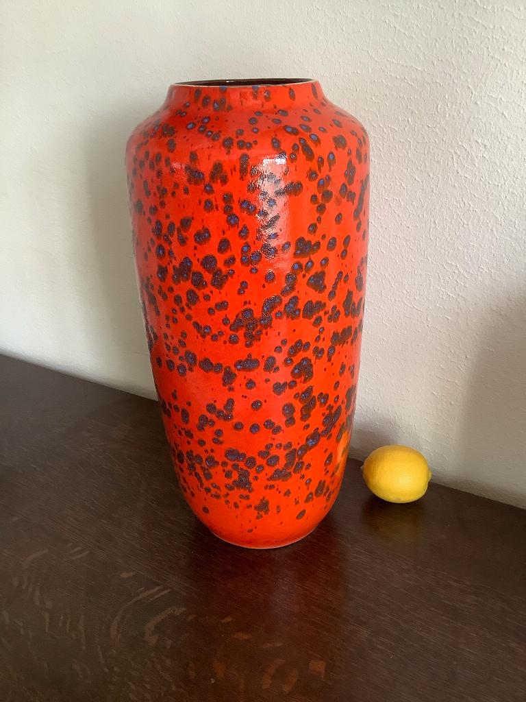 West Germany Vaas rood XXL vloervaas, Antiek en Kunst, Ophalen