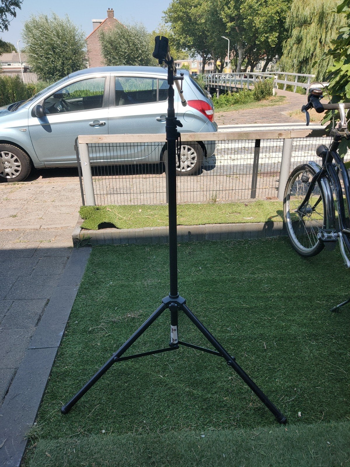 Microfoonstandaard met boomarm, Muziek en Instrumenten, Standaards, Ophalen of Verzenden, Gebruikt, Instrumentstandaard, Microfoon