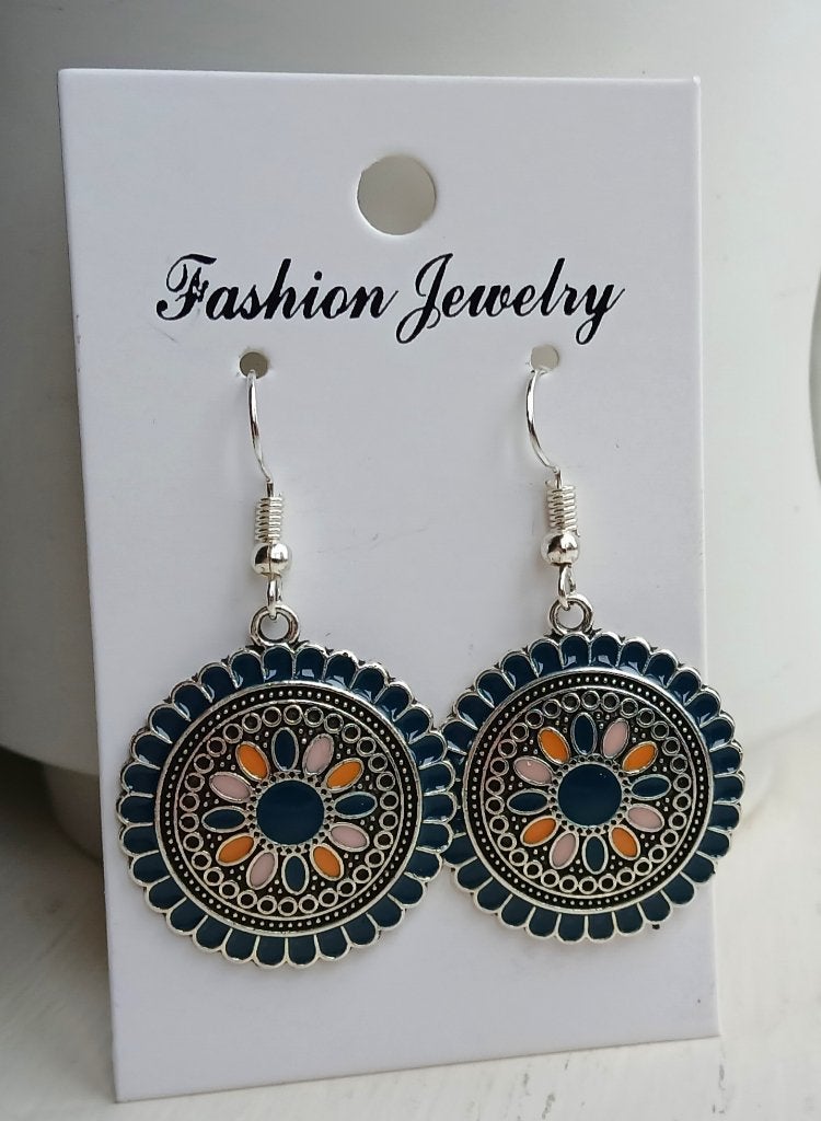 Oorbellen bohemian - boho - ibiza - hippie - stijl, Ophalen of Verzenden, Nieuw, Overige materialen, Hangers