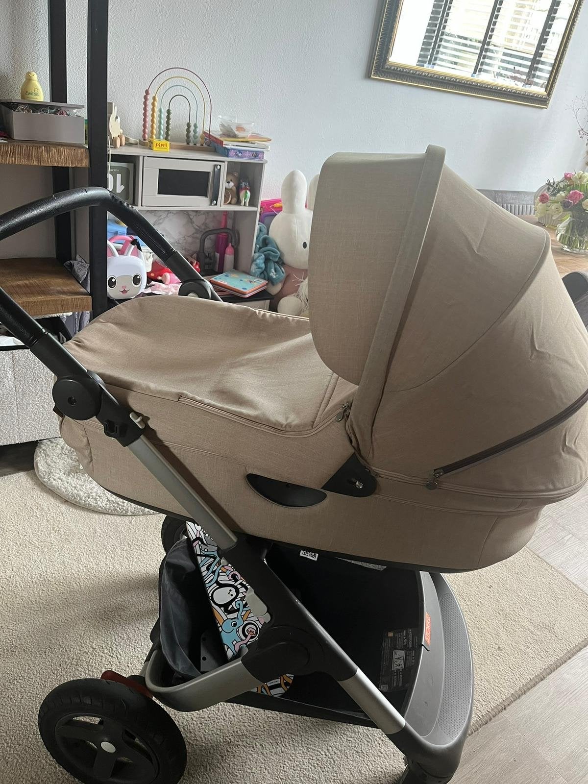Stokke Trailz kinderwagen met reiswieg en zitje, Kinderen en Baby's, Luchtbanden, Zo goed als nieuw, Combiwagen, Ophalen