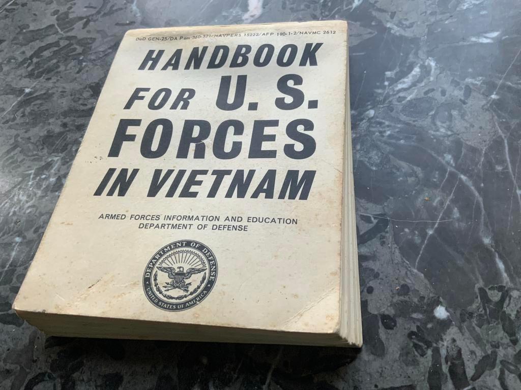 Handboek Amerikaanse troepen Vietnam 1966, Boeken, Oorlog en Militair, Ophalen of Verzenden, 1945 tot heden, Gelezen, Landmacht