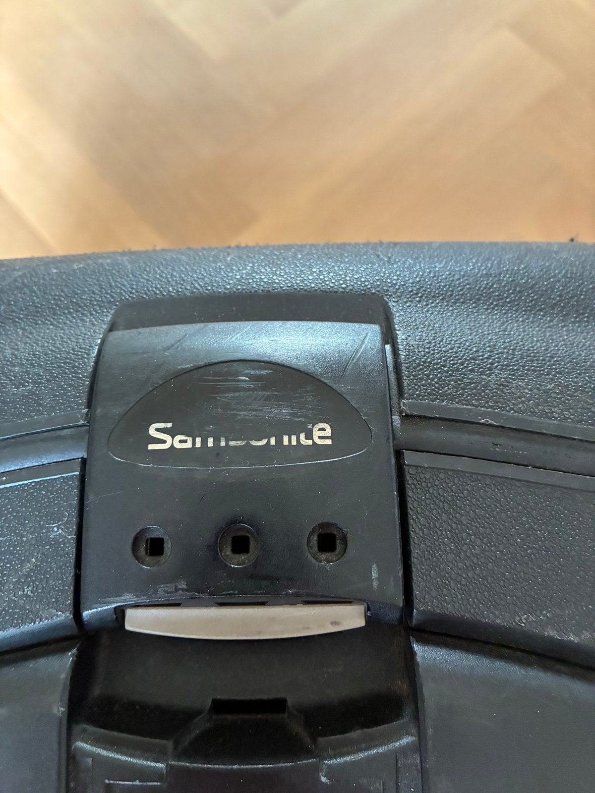 Samsonite koffer - Zwart, hard kunststof, Gebruikt, Hard kunststof, 45 tot 55 cm, Ophalen of Verzenden