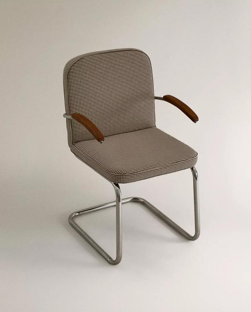 3 Vintage Chrome Stoelen van Zara Home - Nieuw met kaartjes, Huis en Inrichting, Stoelen, Ophalen, Overige kleuren, Drie, Nieuw