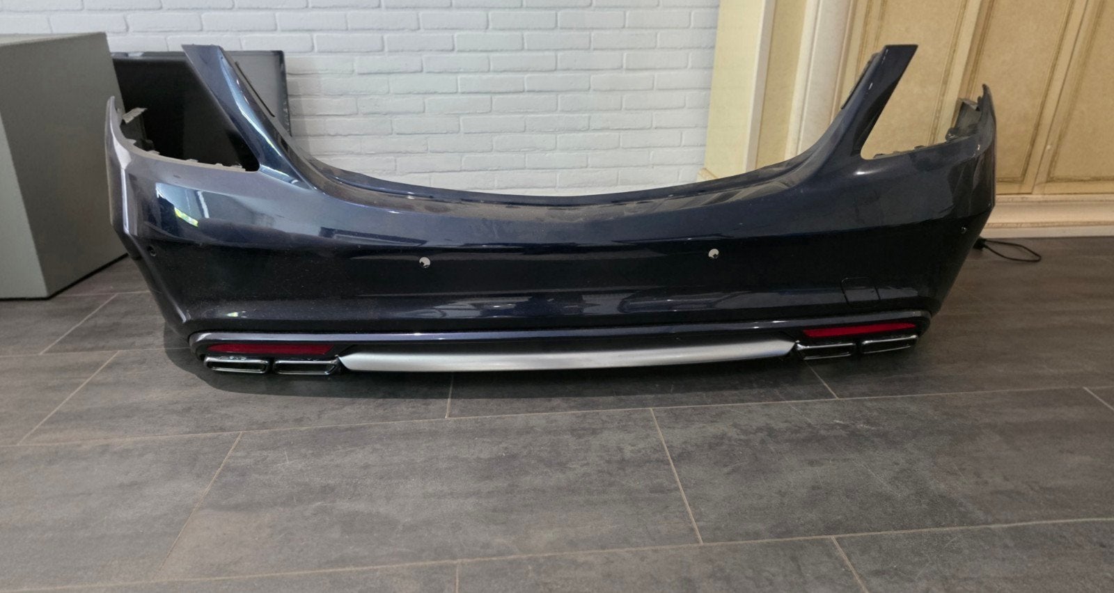 Mercedes W222 S63 AMG Achterbumper Origineel, Auto-onderdelen, Ophalen, Gebruikt, Mercedes-Benz, Bumper