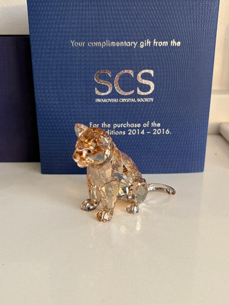 Swarovski leeuwenwelp scs, Ophalen of Verzenden, Zo goed als nieuw, Figuurtje