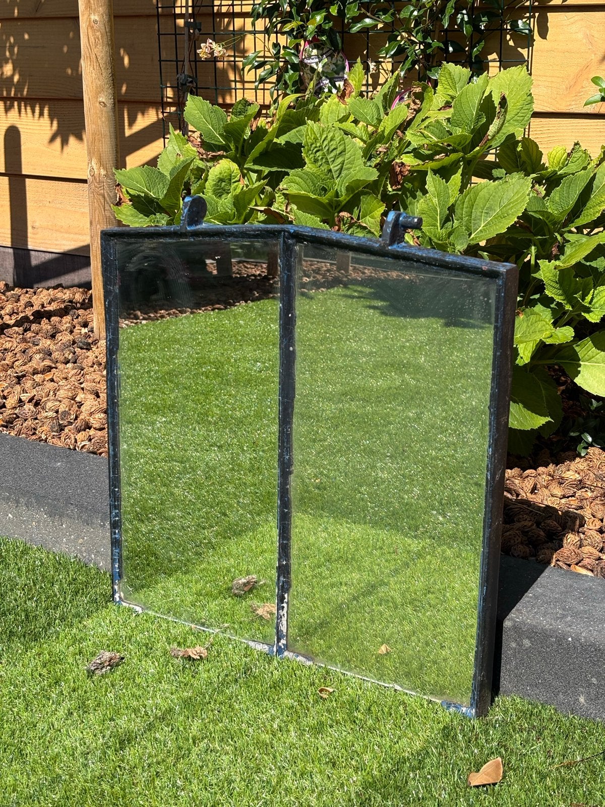 Oud boerderijraam / stalraam met glas, Ophalen