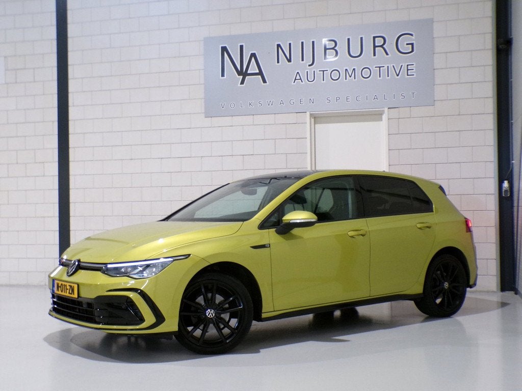 Volkswagen Golf 1.5 TSI 150PK Highline Business R "Automaat", Auto's, Volkswagen, Euro 6, 4 cilinders, 150 pk, Geel