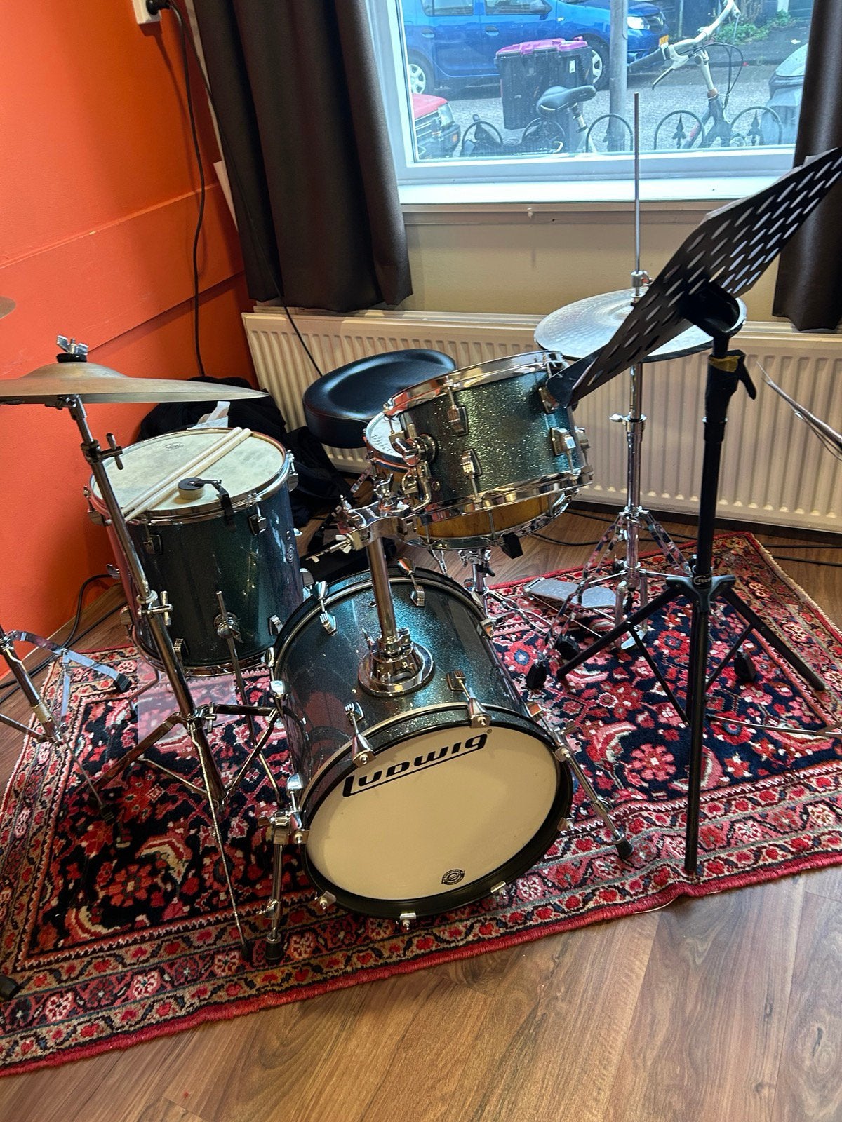 Te koop in goede staat drumstel Ludwig, Muziek en Instrumenten, Ophalen, Gebruikt, Ludwig