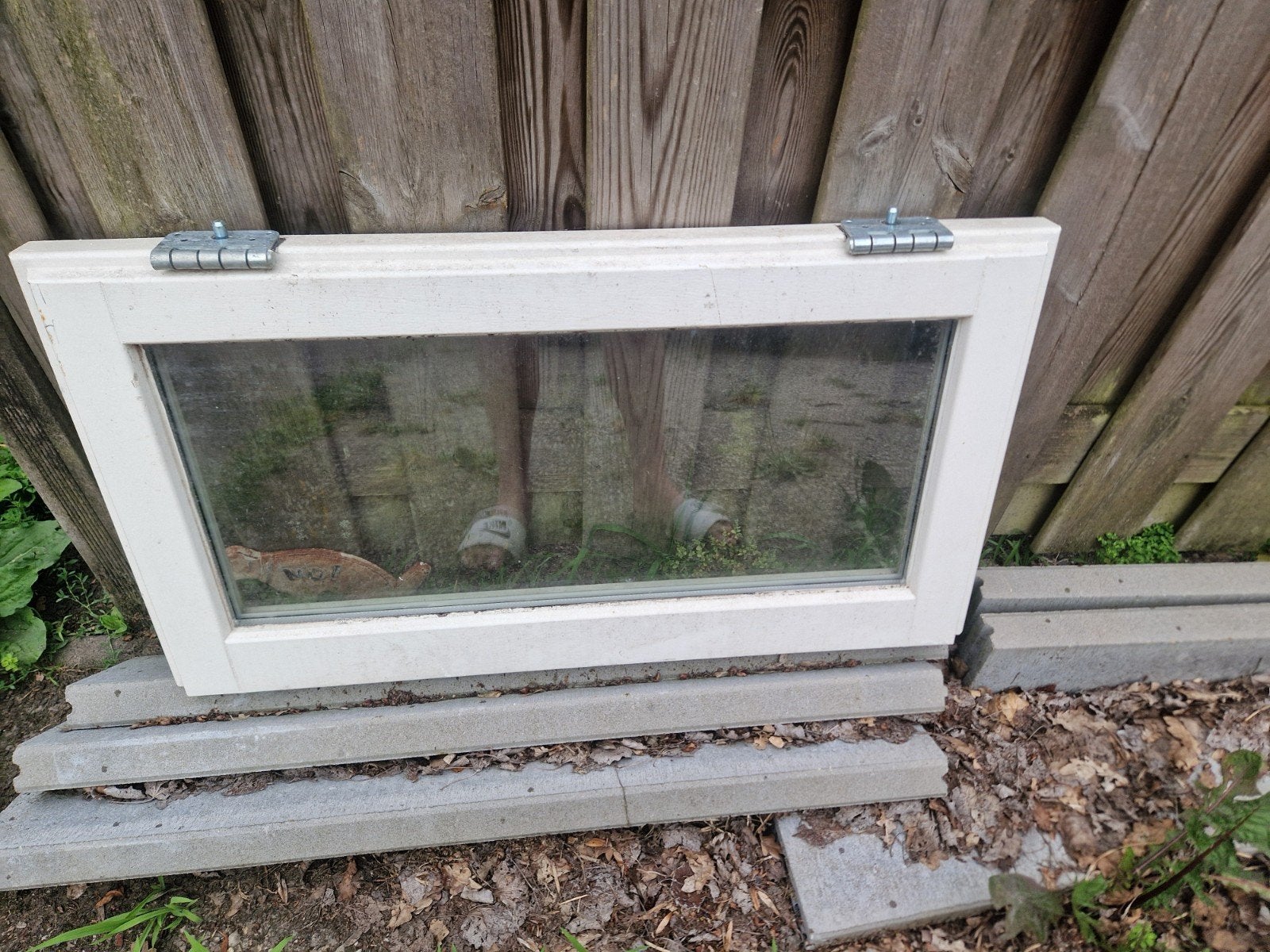 HR++ Glas Klapraam/Kiepraam hout, Doe-het-zelf en Verbouw, Glas en Ramen, Ophalen, Gevelraam of Ruit, Gebruikt, 80 tot 120 cm