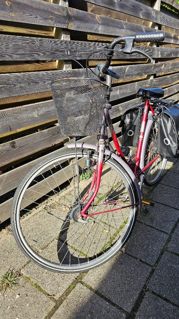 Dames fiets 28, Terugtraprem, Zo goed als nieuw, Popal, Handrem