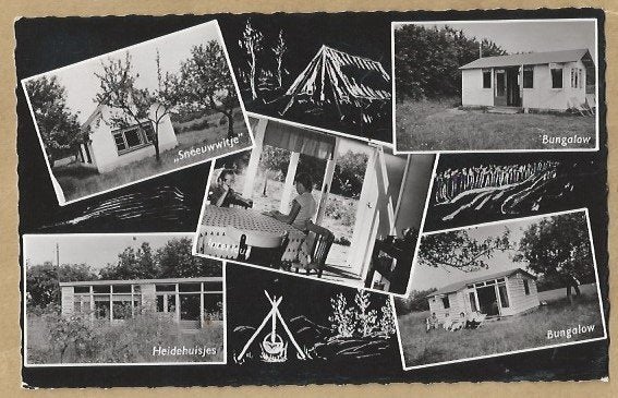 Oude ansichtkaart Bungalowpark De Zeven Bergjes, Ophalen of Verzenden, 1940 tot 1960, Gelopen, Gelderland